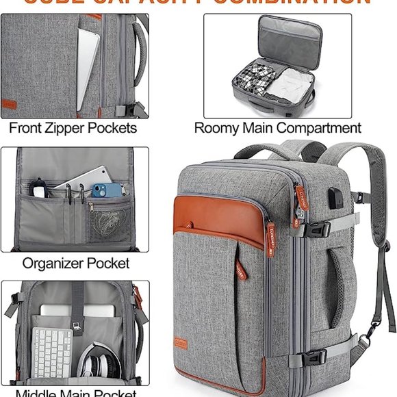 Backpack extra large 40L flight approved travel backpack - Picture 1 of 12